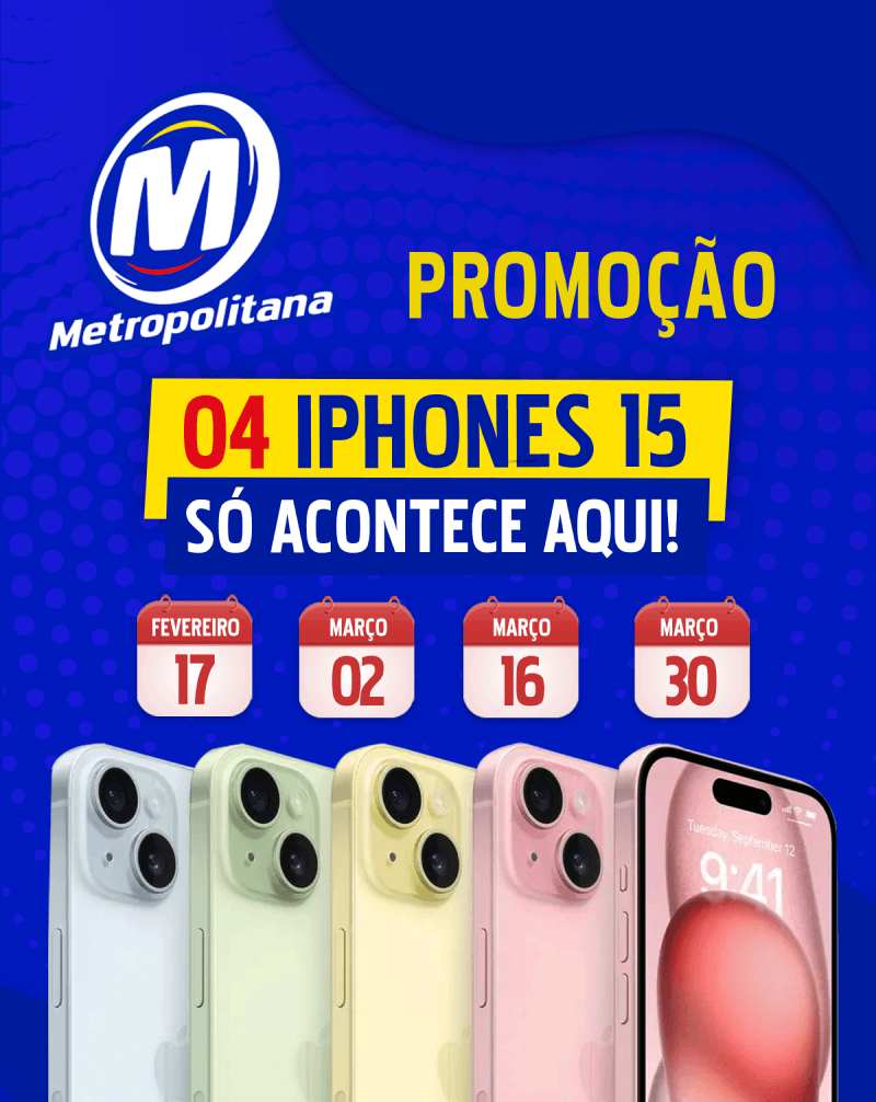 Promo Metropolitana - Este iPhone pode ser seu